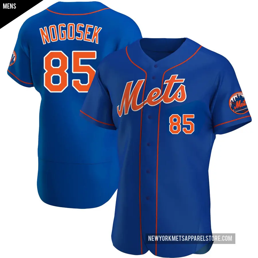 Men's New York Mets ＃85 Stephen Nogosek Authentic Royal Alternate Jersey