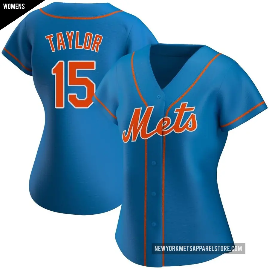 Women's New York Mets ＃15 Tyrone Taylor Authentic Royal Alternate Jersey