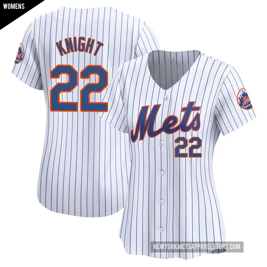 Women's New York Mets ＃22 Ray Knight Limited White Home Jersey